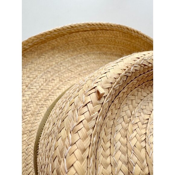 Vintage TOUCAN Straw Raffia Fake Fruit Embellished Gambler Hat, One Size - Picture 4 of 14